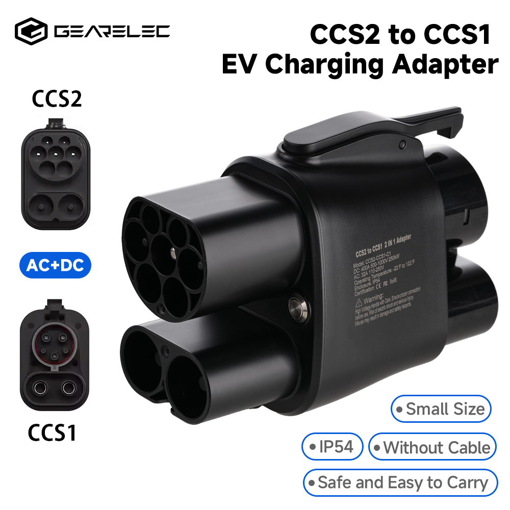 Ccs2 To Ccs1 Fast Charge Adapter 250Kw - Адаптер GEARELEC CCS2 to CCS1 DC